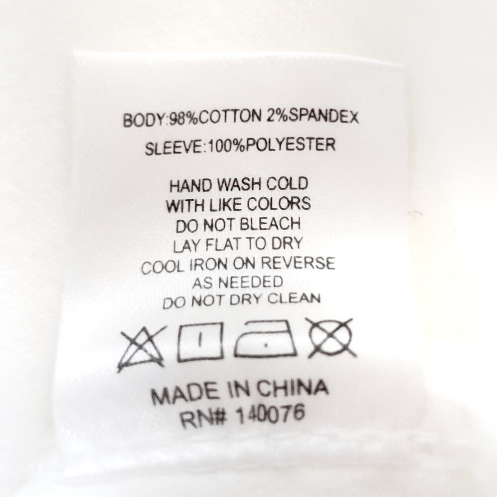 GENERATION LOVE Rosie sequined sleeve white raw hem denim jeans jacket Sz XS NEW - Picture 8 of 9